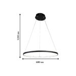 1764-6P, подвесная люстра, D600xH1200, LEDx32W, 1530LM, 4000K, included — изображение 2