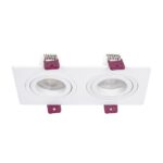 4647-2C, врезной светильник, L172xW92xH28, cutout:L150xW75, 2xGU10x35W, IP20, excluded — изображение 2