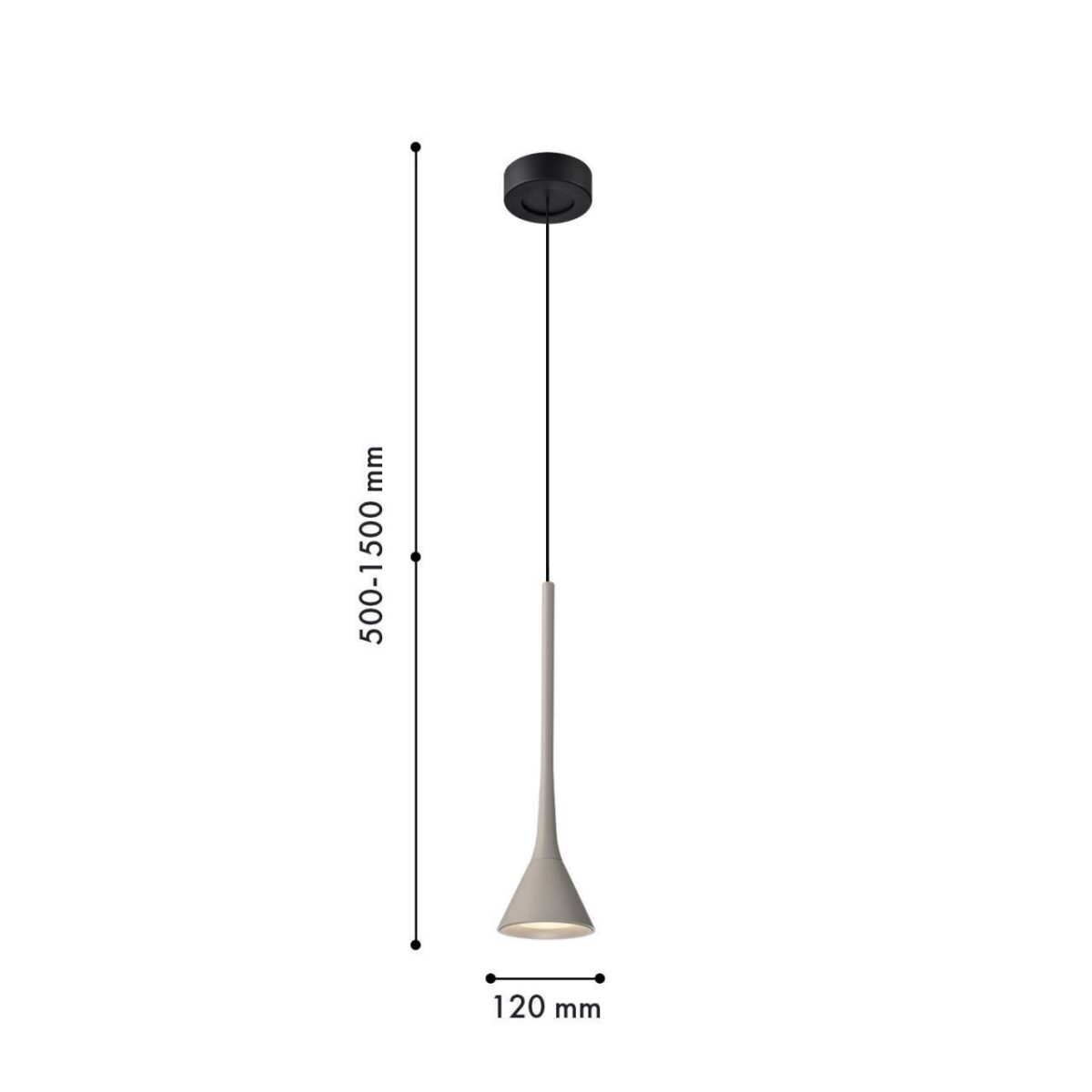 4408-1P, подвес, D120xH500/1500, LEDx6W, 525LM, 4000K, IP20, included — изображение 2
