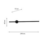 4167-2W, настенный светильник, D100xW60xH590, LEDx10W, 450LM, 4000K, included — изображение 3