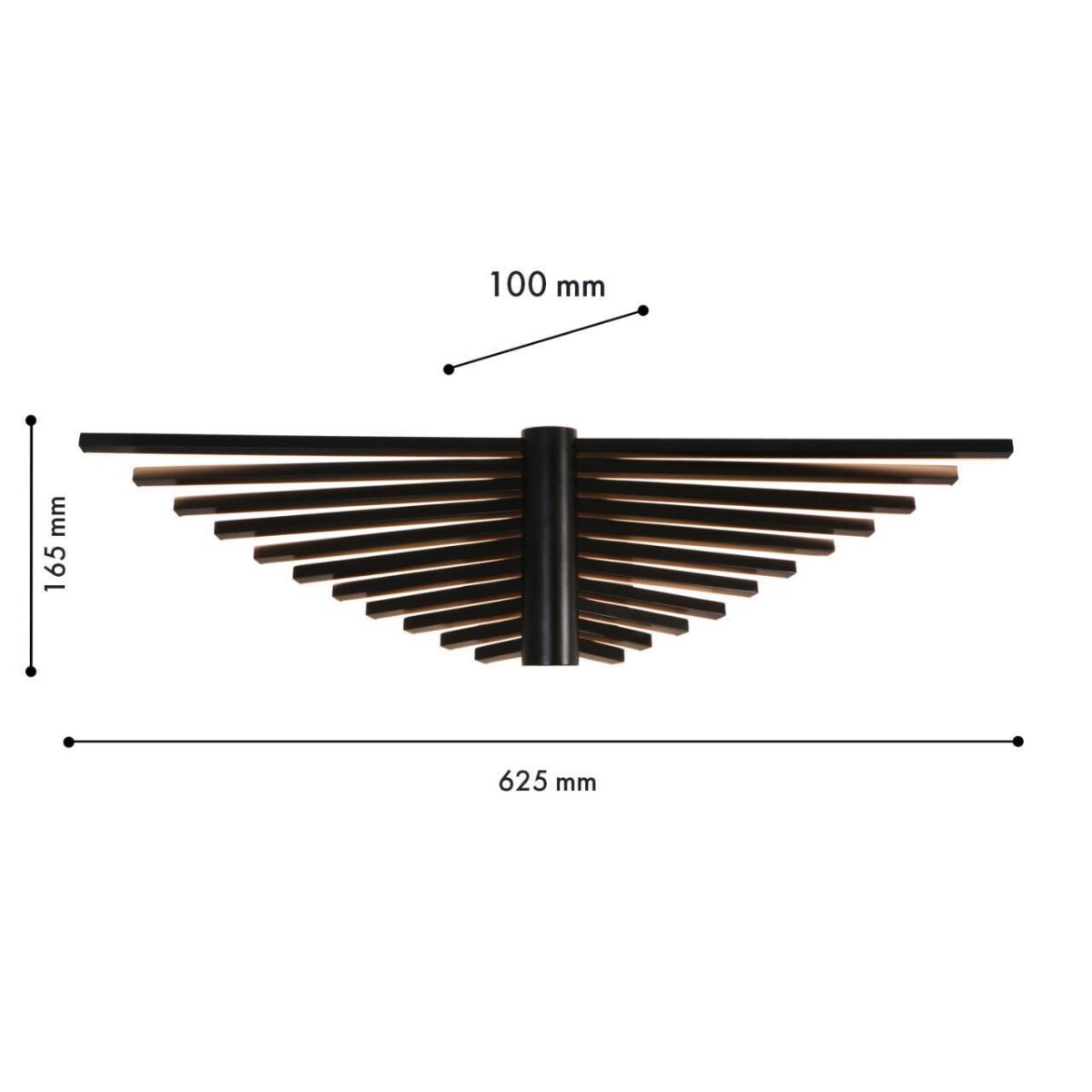 4381-1W, настенный светильник, D100xW625xH165, LEDx20W, 1170LM, 4000K, CRI>90, included — изображение 3