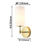 2815-1W, настенный светильник, D145xW120xH320, 1xE14x40W, excluded — изображение 3