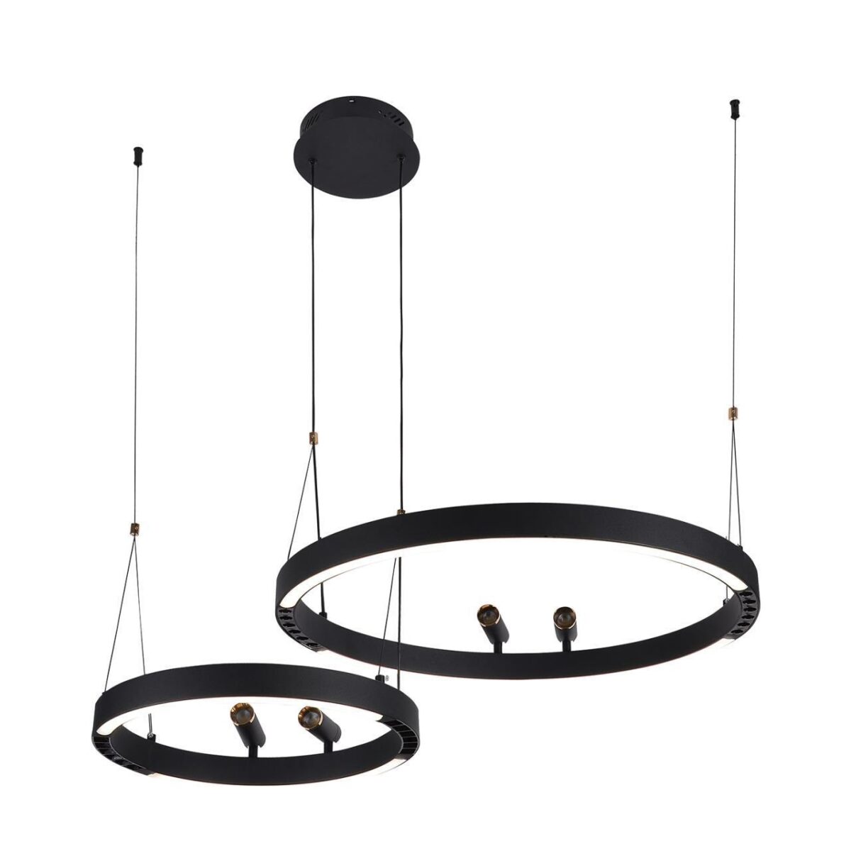 4474-2P, подвесная люстра, D830xH1000/1800, LEDx53W + LEDx33W + 4xLEDx3W, 2075LM, 3000-6500K, included, remote control — изображение 8