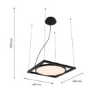 4637-1P, подвес, L460xW460xH500/1500, LEDx30W, 2625LM, 4000K, IP20, included — изображение 2