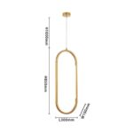 4008-2P, подвес, L300xW20xH890/1890, 2xLEDx7.2W, 1385LM, 4000K, included — изображение 3