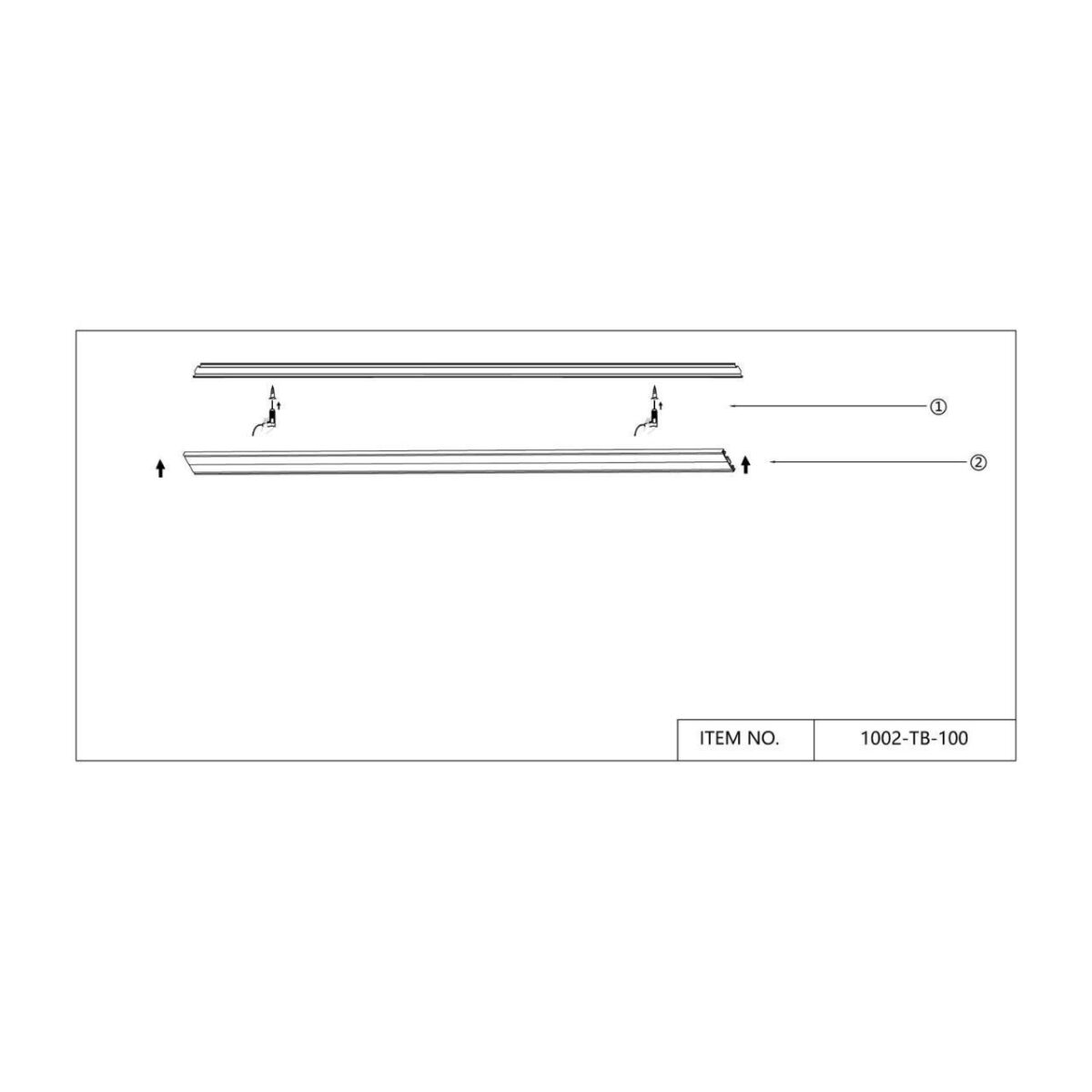 1002-TB-100, шинопровод, L1000xW30xH5, IP20 — изображение 3