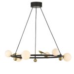 4324-6P, подвесная люстра, D750xH255/1800, 6xLEDx5W, 2400LM, 4000K, included