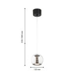 4335-1P, подвес, D120xH300/1800, LEDx7W, 560LM, 4000K, included — изображение 2