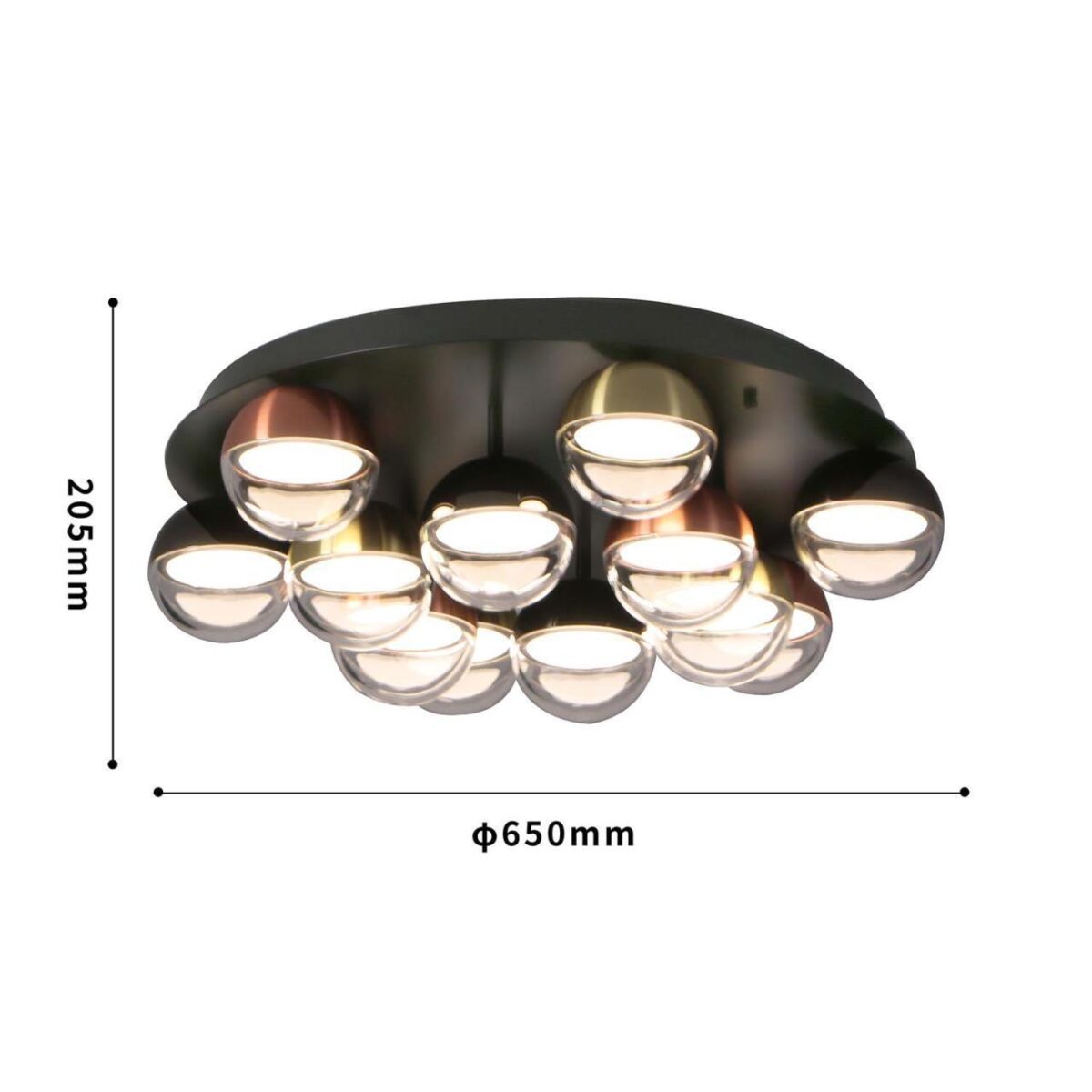4371-12C, потолочная люстра, D650xH205, LEDx65W, 4550LM, 4000K, included — изображение 2