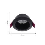 4545-1C, врезной светильник, D85xH40, cutout:D75, 1xGU10x35W, IP20, excluded — изображение 3