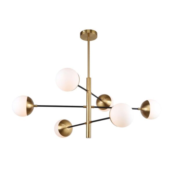 3087-6P, потолочная люстра, L960xW650xH610/910, 6xG9x25W, excluded