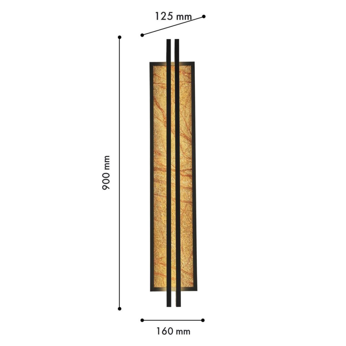 4441-2W, настенный светильник, D125xW160xH900, LEDx35W, 265LM, 4000K, included — изображение 3