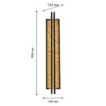 4441-2W, настенный светильник, D125xW160xH900, LEDx35W, 265LM, 4000K, included — изображение 3