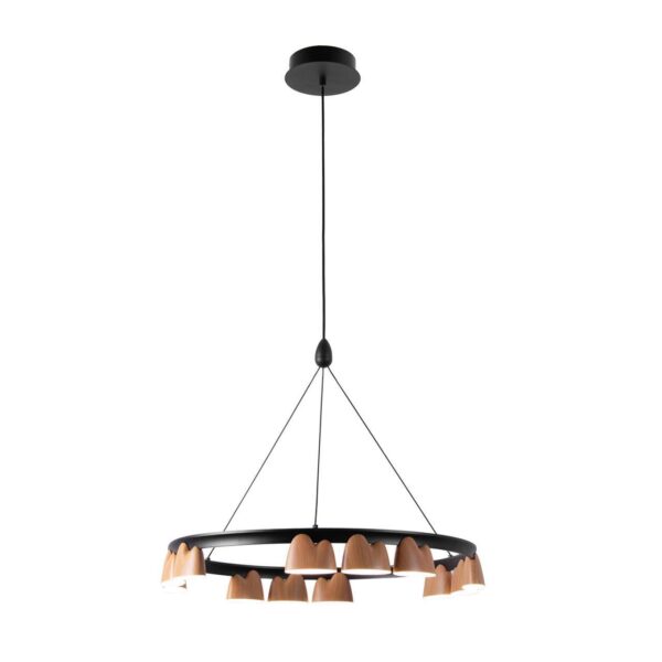 4266-12P, подвесная люстра, D600xH250/1610, LEDx55W, 2400LM, 4000K, included