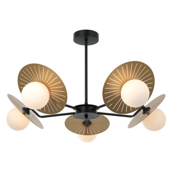 2356-5P, люстра подвесная, D700xH160/400, 5xG9x25W, excluded