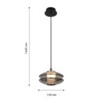 4642-1P, подвес, D150xH245/1445, LEDx6W, 630LM, 4000K, included — изображение 2