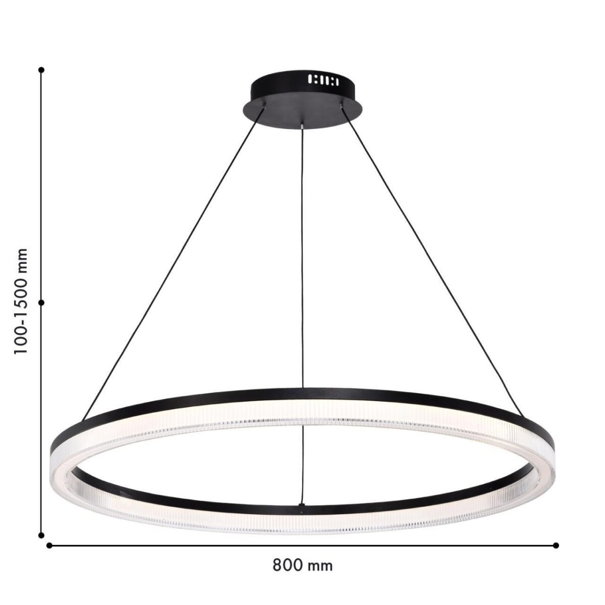 4399-8P, подвесная люстра, D800xH100/1500, LEDx42W, 3675LM, 4000K, IP20, included — изображение 2