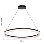 4399-8P, подвесная люстра, D800xH100/1500, LEDx42W, 3675LM, 4000K, IP20, included — изображение 2