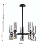 2877-5P, подвесная люстра, D680*H550/850, 10xE14x40W, excluded — изображение 3