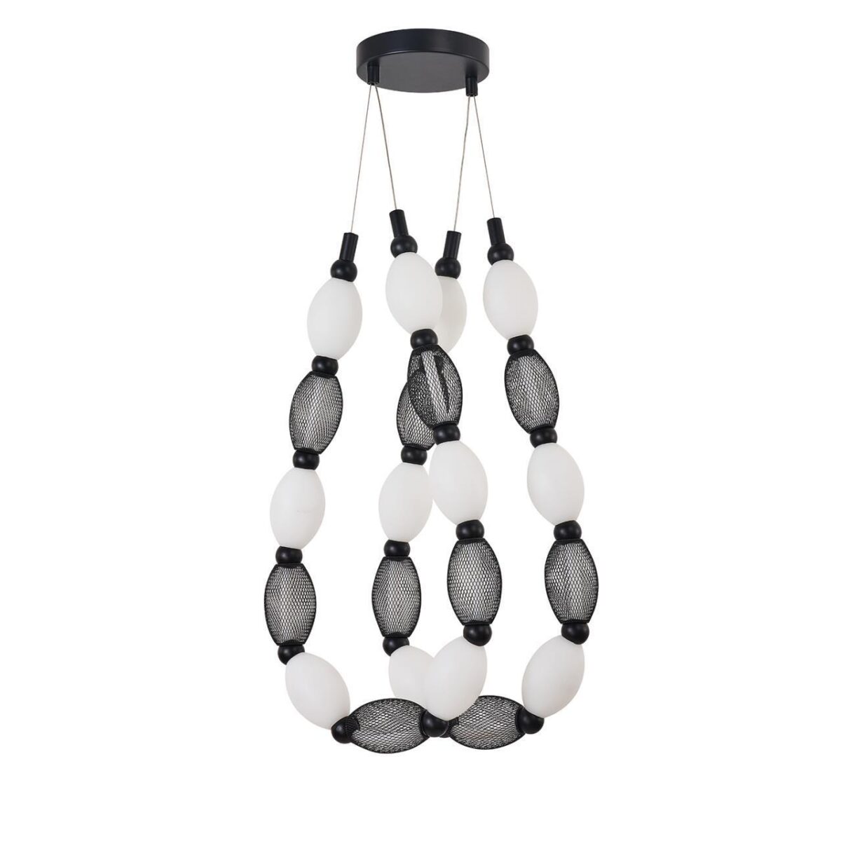 4560-2PC, подвесная/потолочная люстра, D200xH1780/2780 + D640xH890/1775 + D1800xH820/1725, 2xLEDx18W, 1630LM, 4000K, included — изображение 5