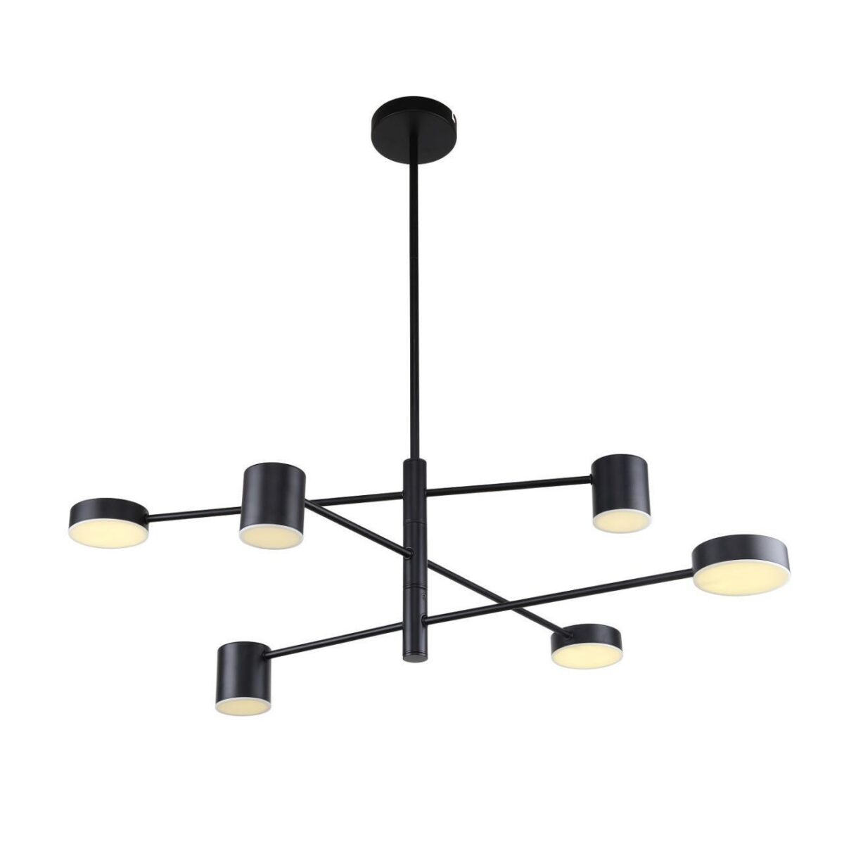 3094-6P, потолочная люстра, D900xH490/790, 3xLEDx5W + 3xLEDx7W, 1464LM, 4000K, included — изображение 1