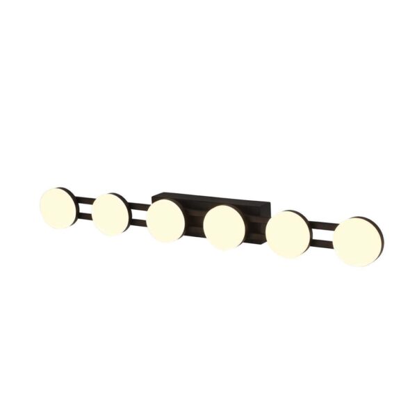 4601-1W, настенный светильник, D70xW610xH70, 6xLEDx2W, 1080LM, 3000K, included