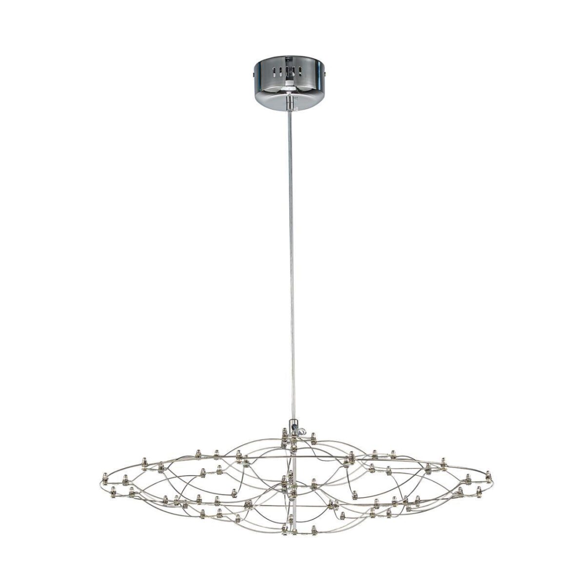 4305-6P, подвесная люстра, D585xH190/2190, LEDx23W, 5300LM, 3000K/4500K/6000K, included, remote control — изображение 2