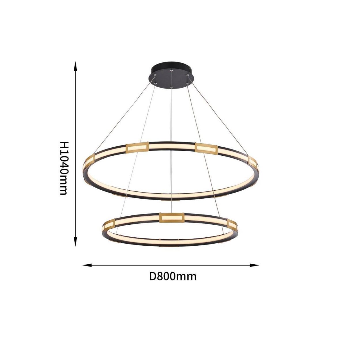 4131-2P, подвесная люстра, D800xH250/1080, LEDx103W, 9288LM, 4000K, included — изображение 3