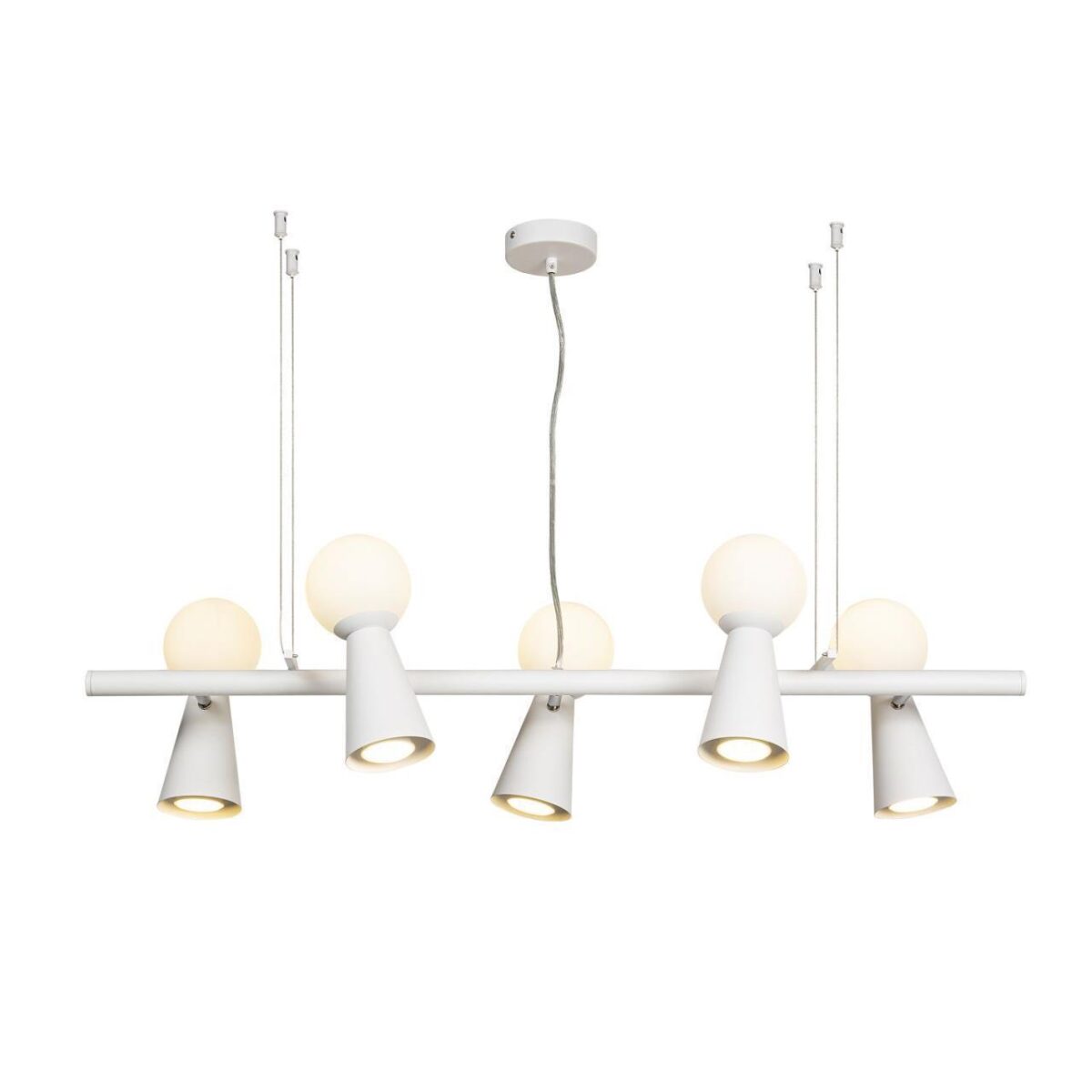 4094-5P, подвесная люстра, L900xW330xH230/1730, 5xG9LEDx3W + 5xGU10x35W, excluded — изображение 1