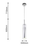 2555-1P, подвес, D80xH600/1310, 1xGU10LEDx5W, excluded — изображение 3