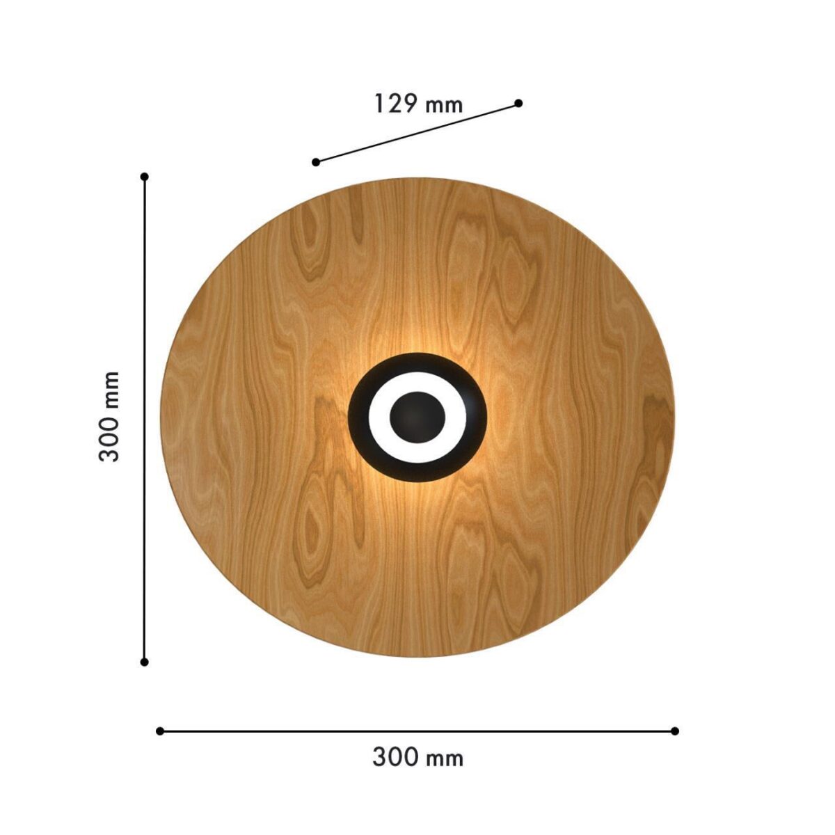 4290-1W, настенный светильник, D130xW300xH300, LEDx9W, 550LM, 4000K, included — изображение 2