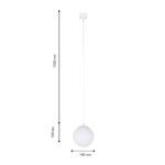 4156-1P, подвес, D100xH1650, LEDx6W, 42V, угол рассеивания: 120°, 380LM, 3000-6000K, IP20, included — изображение 3