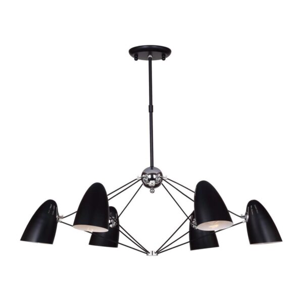 1757-6P, люстра подвесная, D920xH500/700, 6xE14x40W, excluded