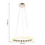 4590-5P, подвесная люстра, D480xH1585, LEDx27W, 2150LM, 4000K, included — изображение 3