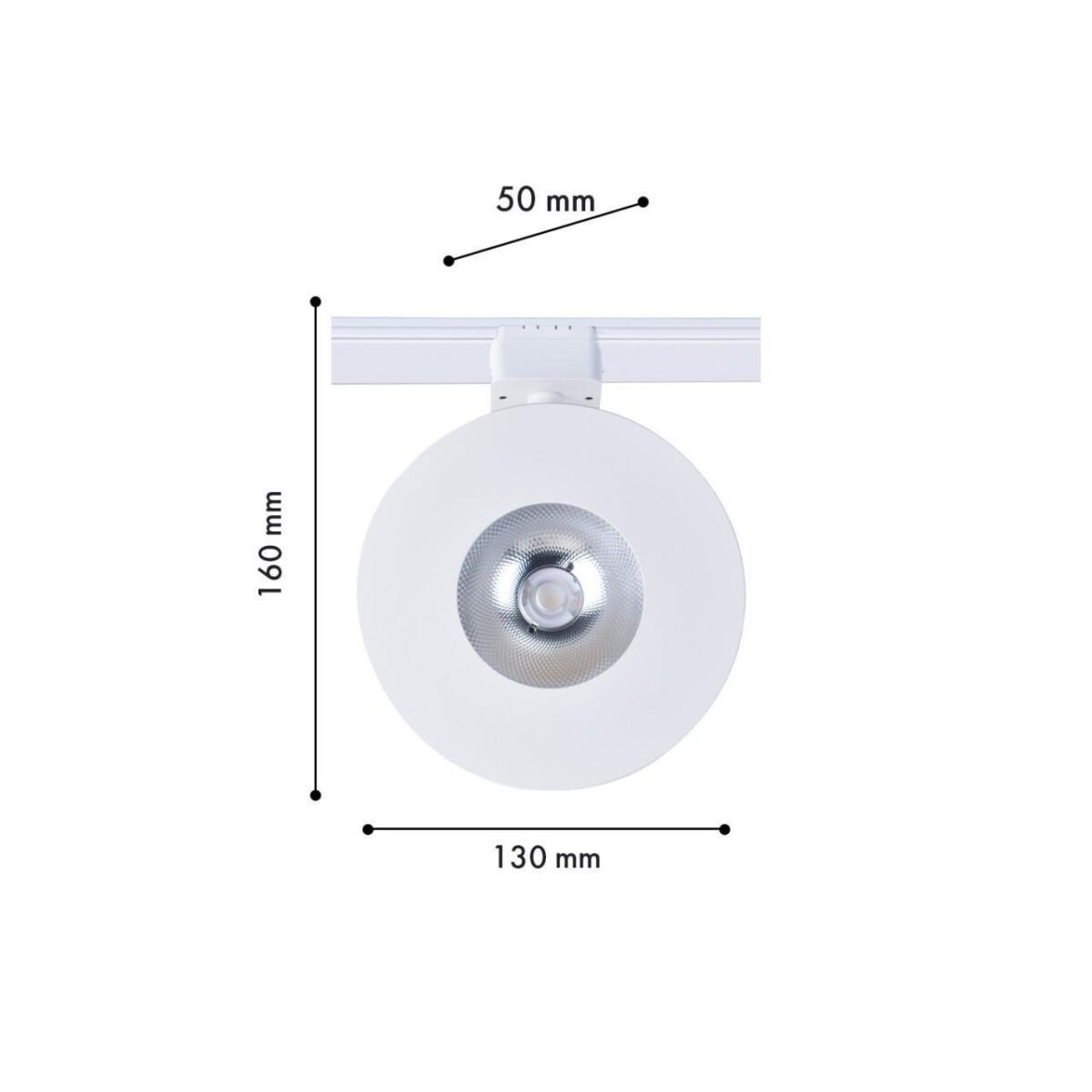 4231-1U, трековый светильник, D130xH160, LEDx8W, 42V, 550LM, 3000-6000K, CRI>90, included — изображение 2