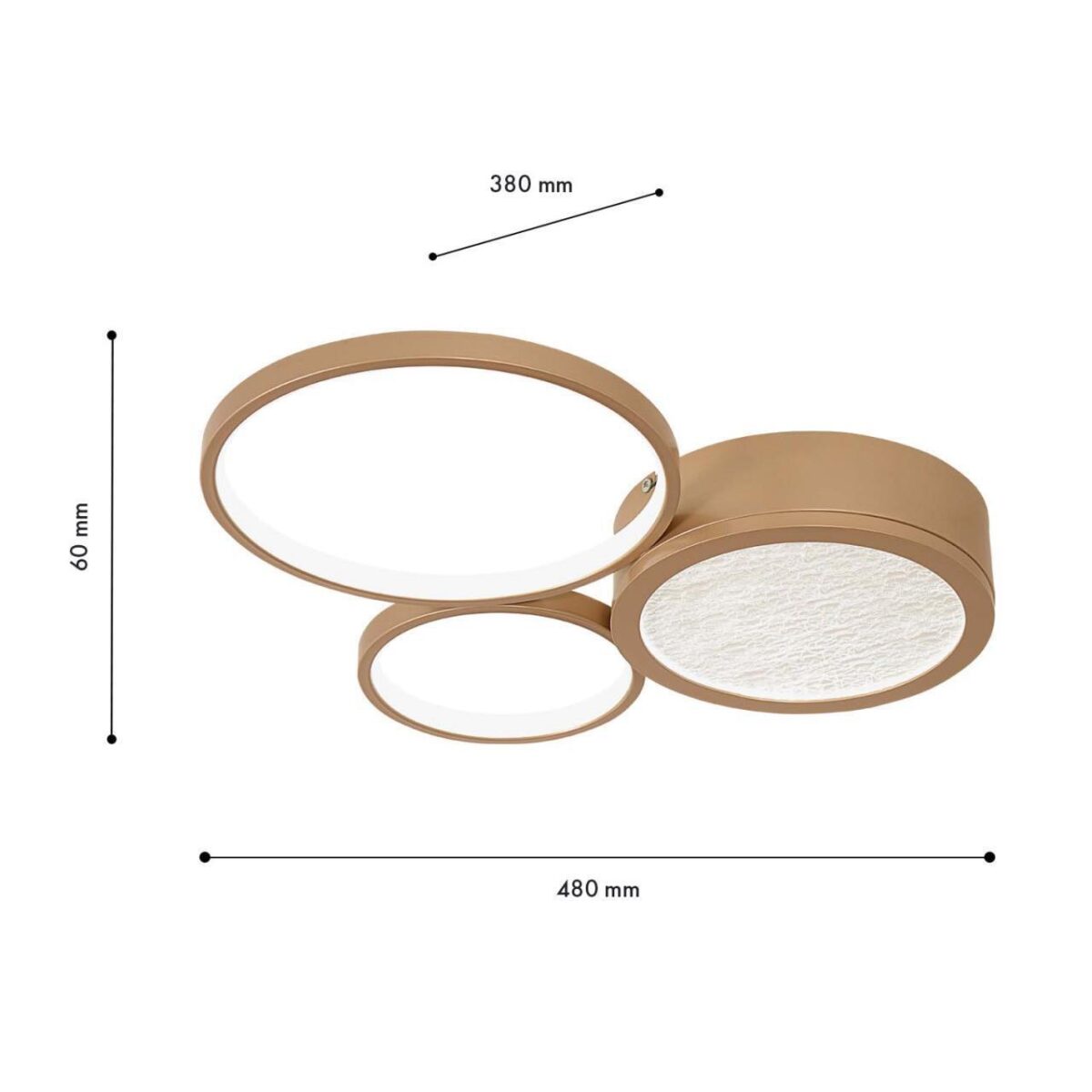 4681-3C, потолочный светильник, L560xW450xH70, LEDx65W/35W/35W, 4160/2100/2070LM, 4000/6500/3500K, included, remote control — изображение 4