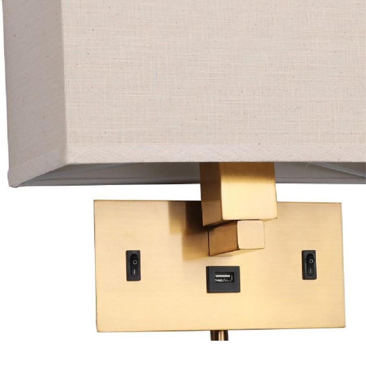 2225-2W, настенный светильник, L280xW140xH220, 1*E27*25W, excluded + 1*LED*2W, 180LM, 4000K, included, USB — изображение 5