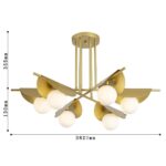 2366-6P, подвесная люстра, D820xH130/485, 6xG9x25W, excluded — изображение 3