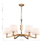 2624-6P, подвесная люстра, D800xH400/1400, 6xE14x40W, excluded — изображение 3