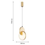 4608-1P, подвес, L180xW170xH405/1980, LEDx7W, 910LM, 3000K, included — изображение 3