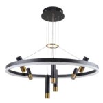 3097-8P, подвесная люстра, D800xH600/1000, LEDx48W + 7xLEDx3W, 4690LM, 4000K, included — изображение 2