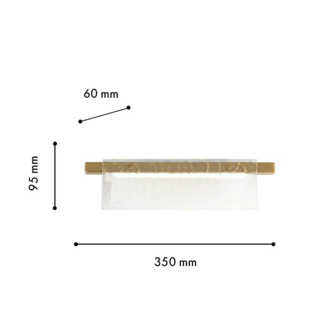 4518-1W, настенный светильник, D60xW350xH95, LEDx5W, 400LM, 4000K, included — изображение 3