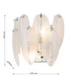 3018-2W, настенный светильник, D170xW295xH260, 2xE14x40W, excluded — изображение 3