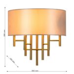 2993-1W, настенный светильник, D150xW300xH285, 1xE14x40W, excluded — изображение 3