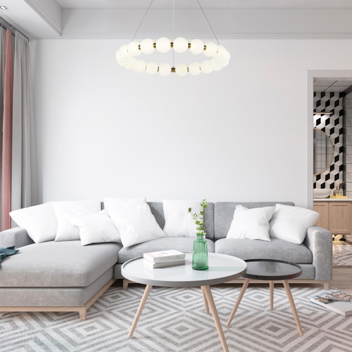 4014-6P, подвесная люстра, D620xH80/1080, LEDx48W, 3840LM, 4000K, included — изображение 7