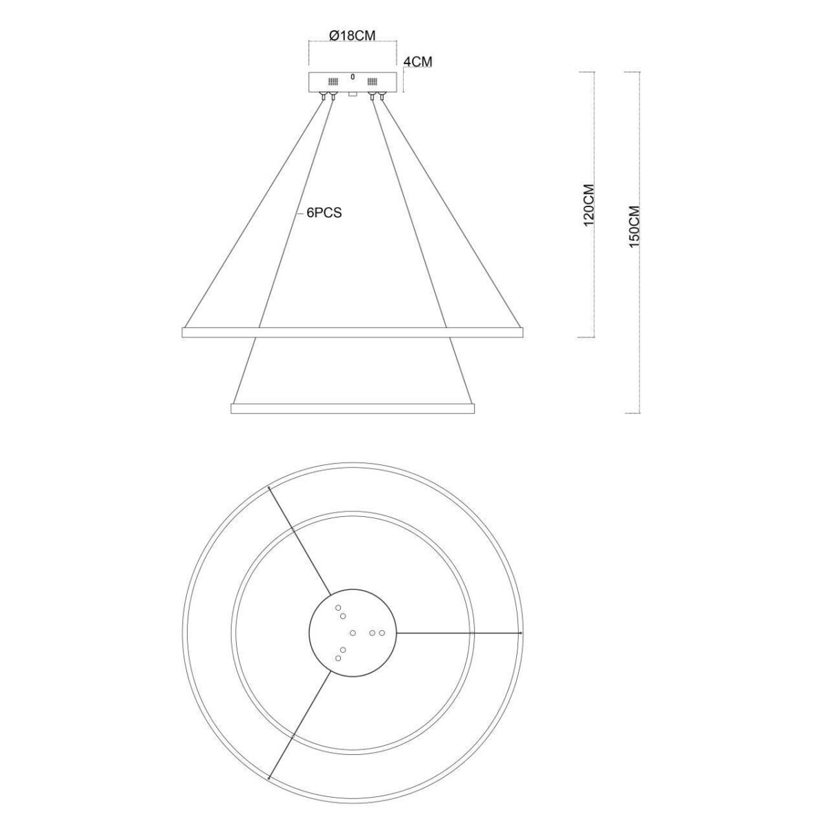 4591-180-6GD, потолочная чаша, D180xH40, цвет золотой — изображение 5