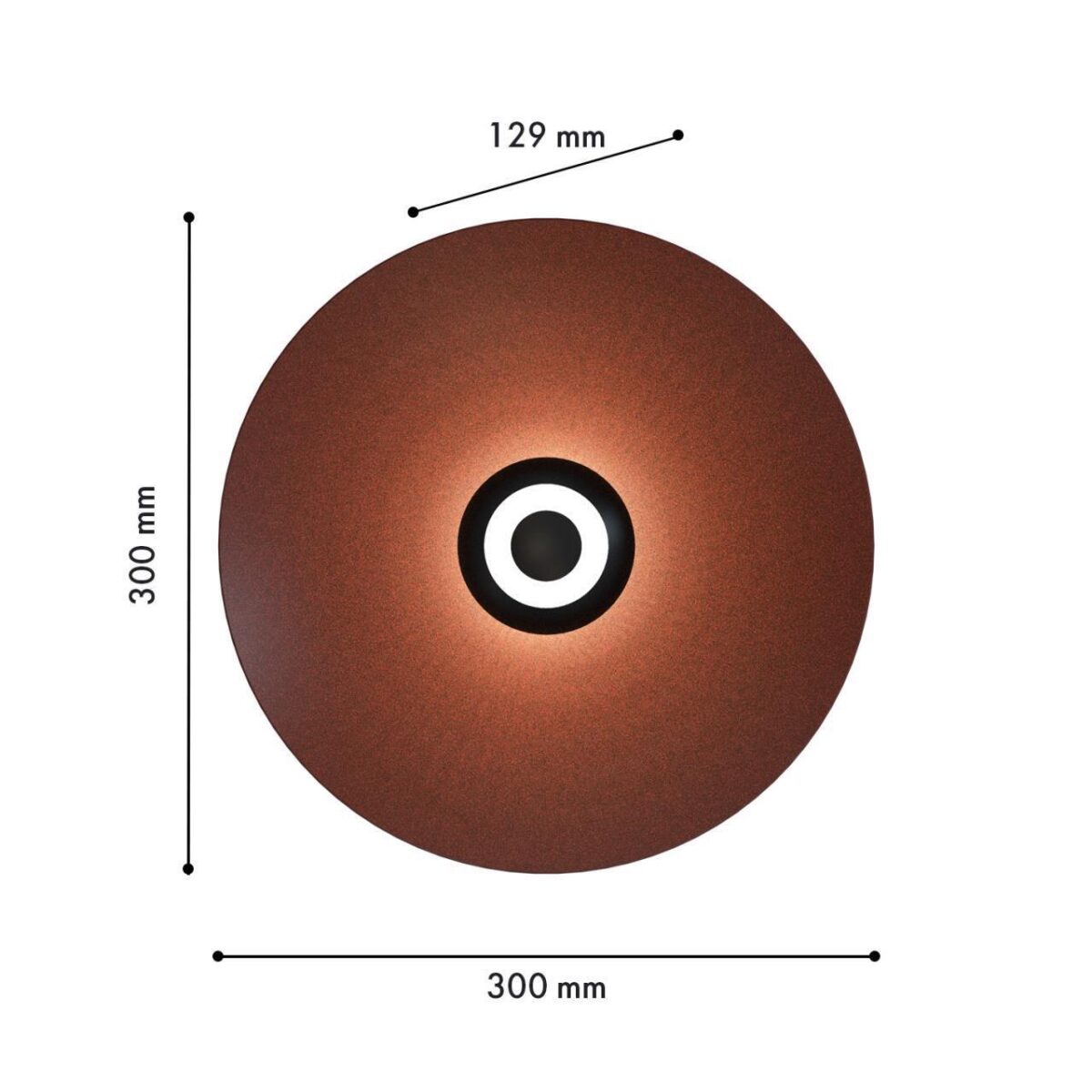 4289-1W, настенный светильник, D130xW300xH300, LEDx9W, 550LM, 4000K, included — изображение 2