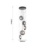 4373-5P, подвесная люстра, D400xH2190, 5xLEDx7.2W, 2520LM, 4000K, CRI>90, included — изображение 3