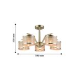 2488-5P, люстра, D590xH300, 5xE14x40W, excluded — изображение 3