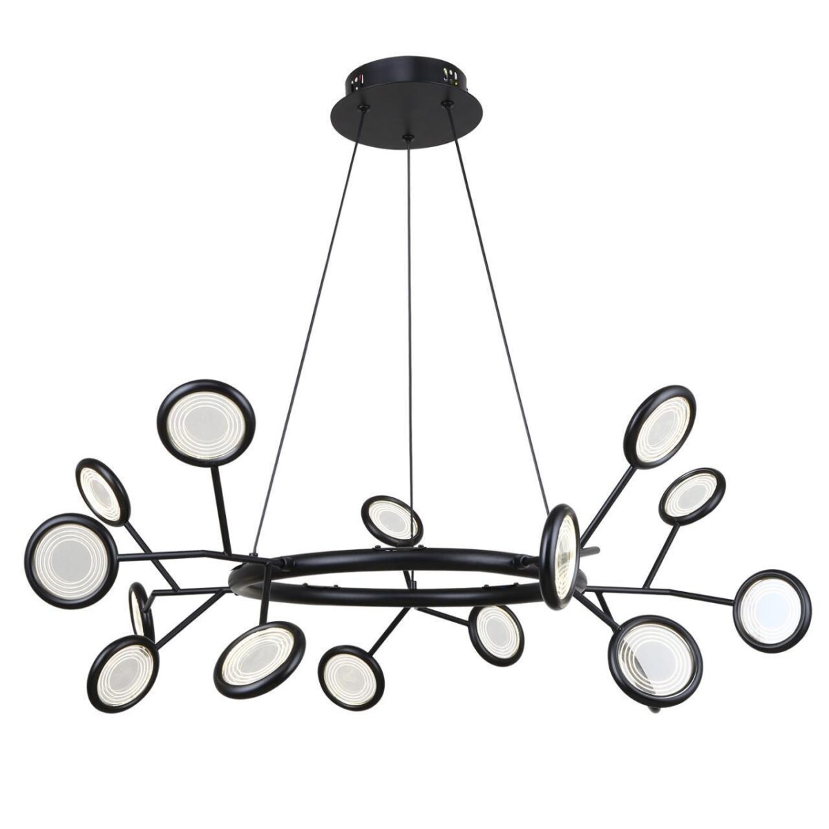 4252-15P, подвесная люстра, D740xH400/1100, 15xLEDx3W, 3825LM, 4000K, included — изображение 1